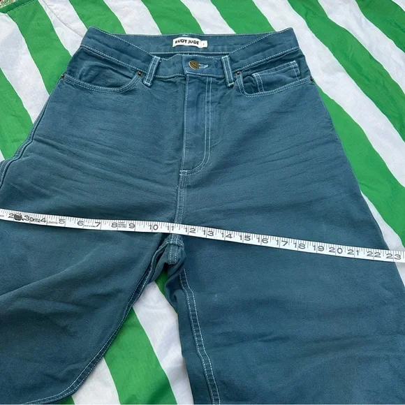 RUDY JUDE Roper canvas jeans in “Sea” size 2 - Picture 4 of 7